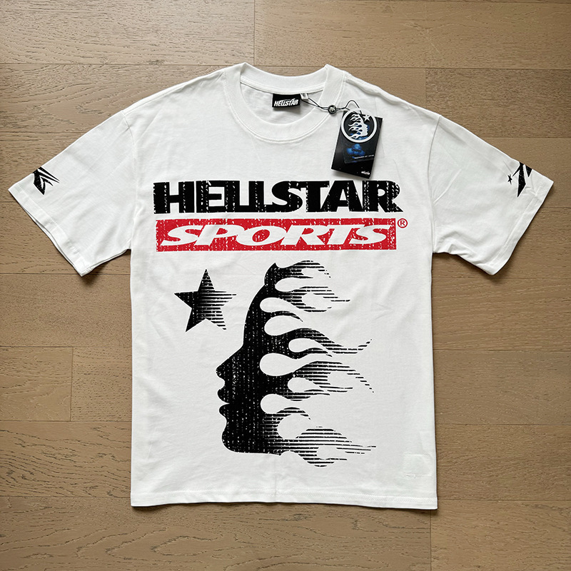 新型美潮Hの星シリーズプリント双紗純綿カジュアル男女夏カジュアルゆったり半袖tシャツ|undefined