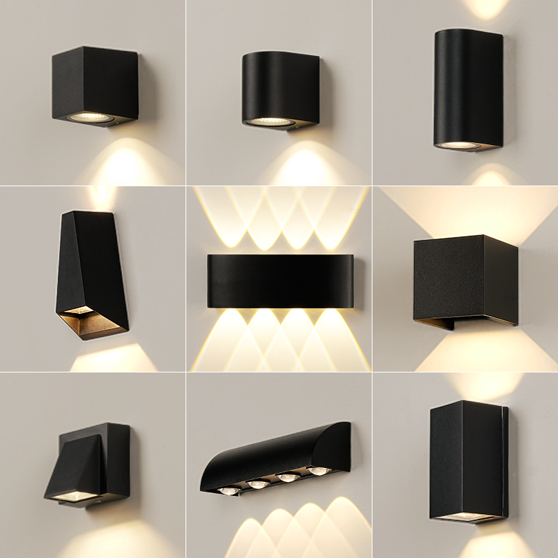 Led Outdoor Wall Light Waterproof Wall Washer Spotlight Outdoor Courtyard Balcony Staircase Wall Light Modern Simple Home Use