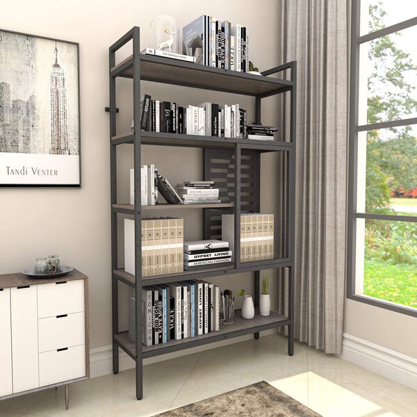 Nordic Simple Furniture 5 -layer Tuning Industrial Bookstore Wooden…