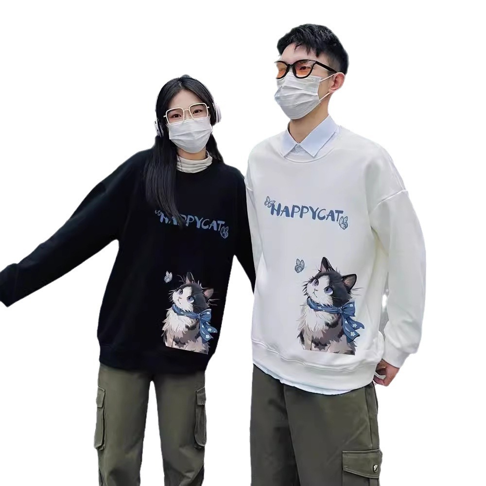 살구색 긴팔 티셔츠 남녀 2024 신간 봄 · 가을 학생 내베이스 셔츠 탑