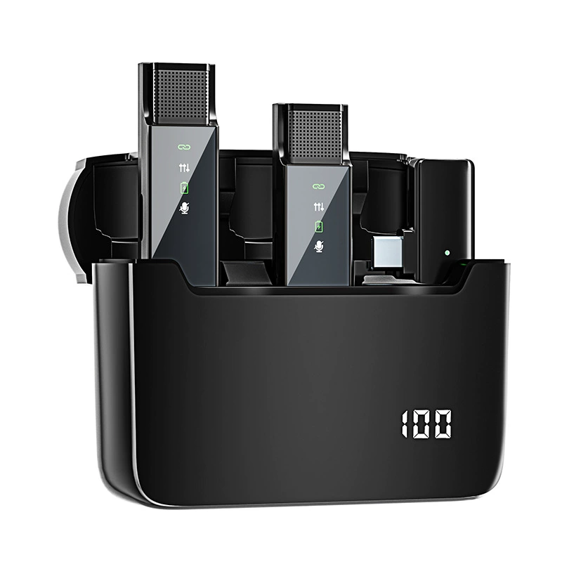 Частная модель взрывающий S16 беспроводной воротник микрофон с двойным цифровым дисплеем