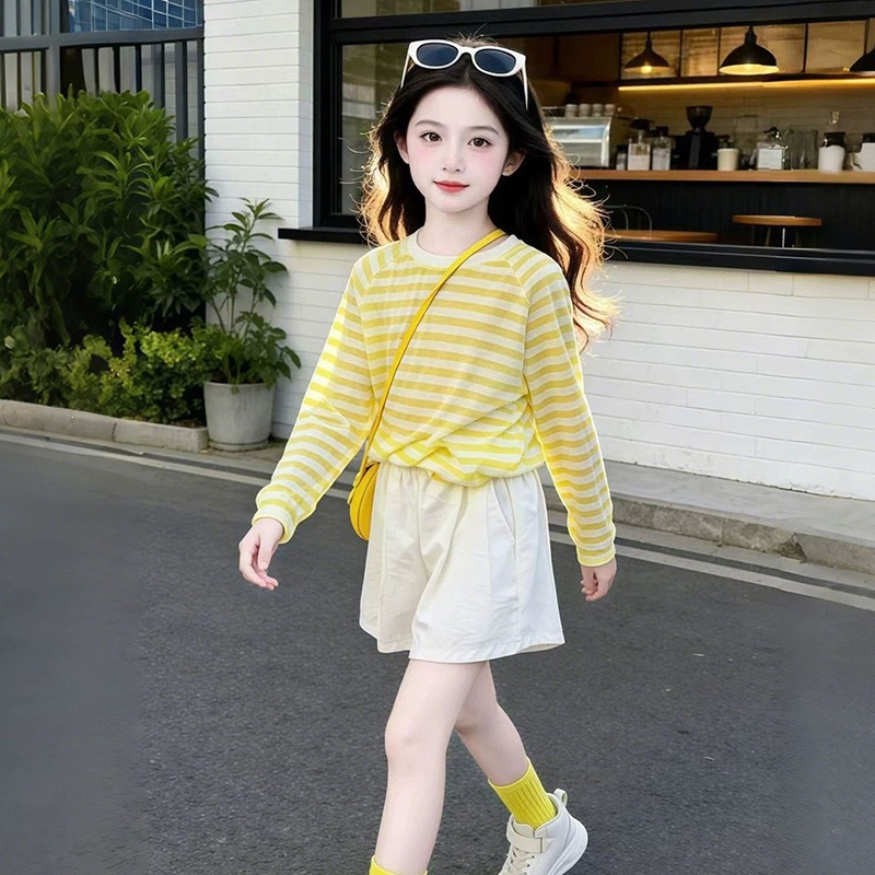 女童夏季运动套装百搭新款中大童洋气短裤衣服小女孩夏款两件套潮