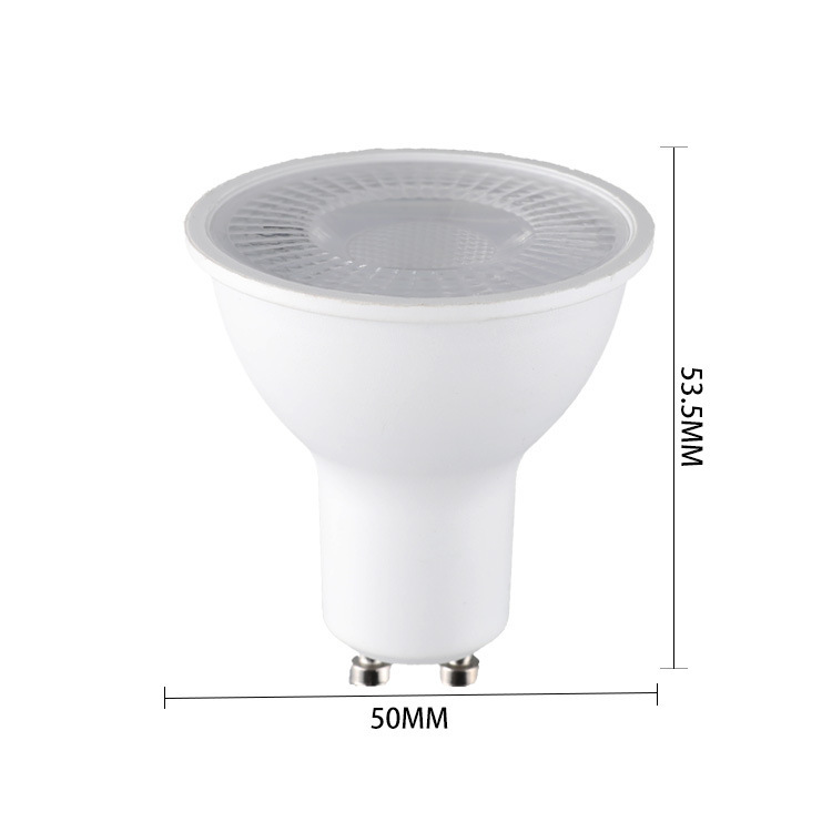 120V Dimmable Led Lamp Cup, Silicon-Controlled Dimming Gu10 Lamp Cup, Flicker-Free Plastic-Coated Aluminum 110V Dimmable Lamp Cup