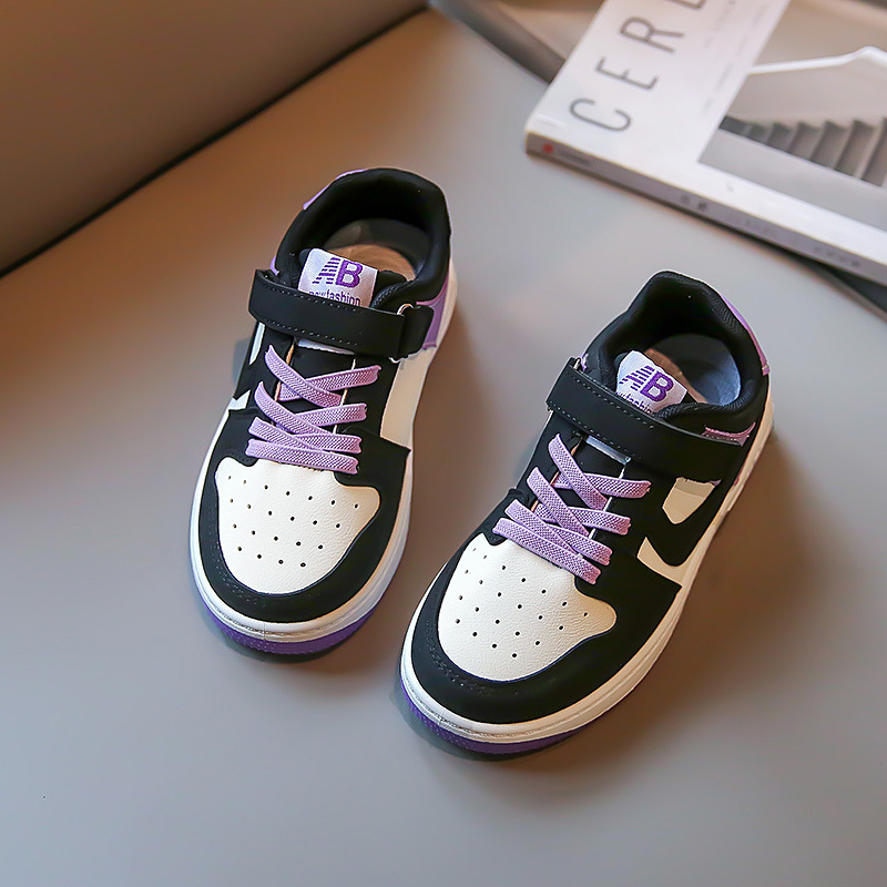 Zapatos para niños 2022 otoño nuevos zapatos de tablero bajo para niños zapatilla de deporte color a juego medio y grande niños niñas zapatos Casuales