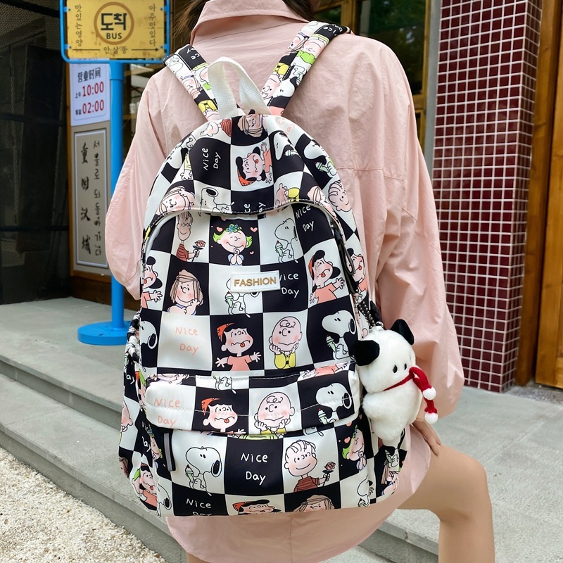 跨境可爱书包小学生卡通印花大容量双肩包日系初中女生大学生背包|undefined