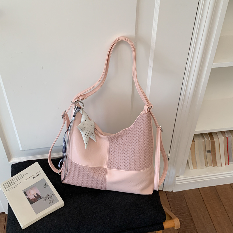 Bolsa multipropósito de gran capacidad para mujeres verano 2026 nueva moda empalme mochila de hombro de viaje bolsa de ocio