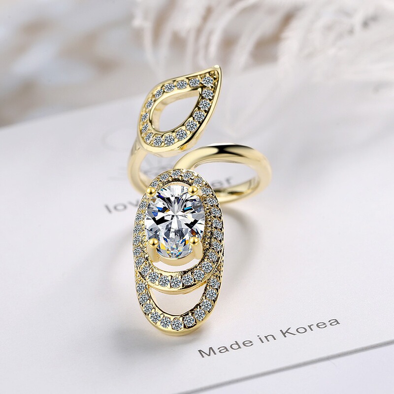 European and American Personality Fashion Creative Open Ring Nail Ring Women's Temperament All-match Diamond Nail Set Hand Jewelry