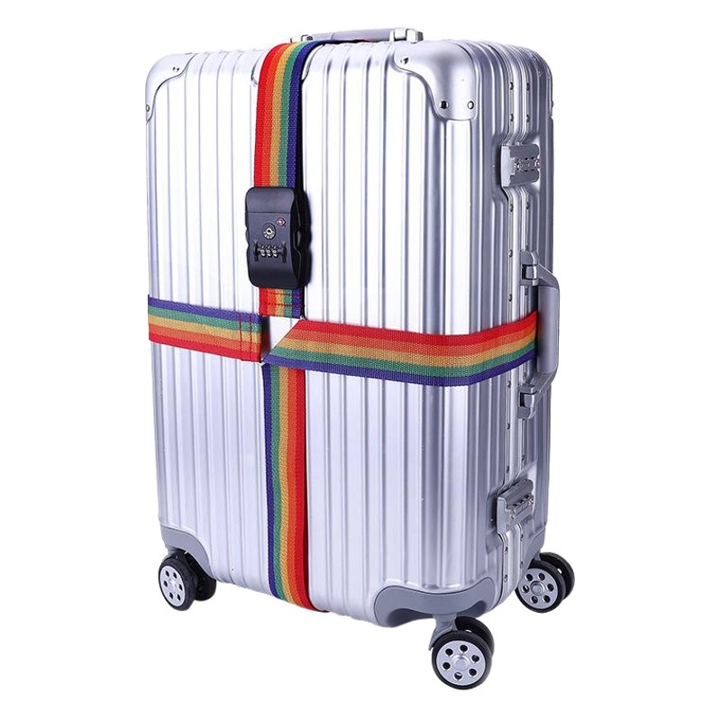 Factory direct cross Customs lock luggage belt bag binding belt packing belt reinforcement belt tsa cable tie for business trip