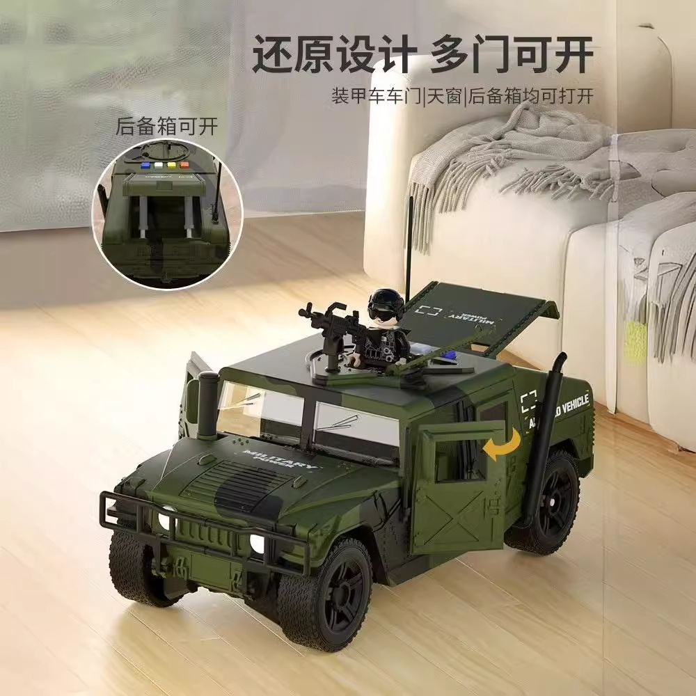 Grande DE LOS NIÑOS Vehículo blindado tanque juguete modelo helicóptero militar coche misil traje 3 a 9 años masculino