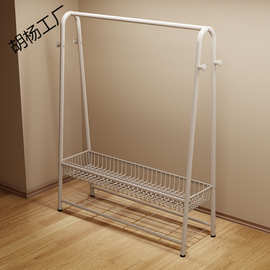 晾衣架落地家用卧室房间挂衣服架子凉衣架阳台室内简易移动衣帽架