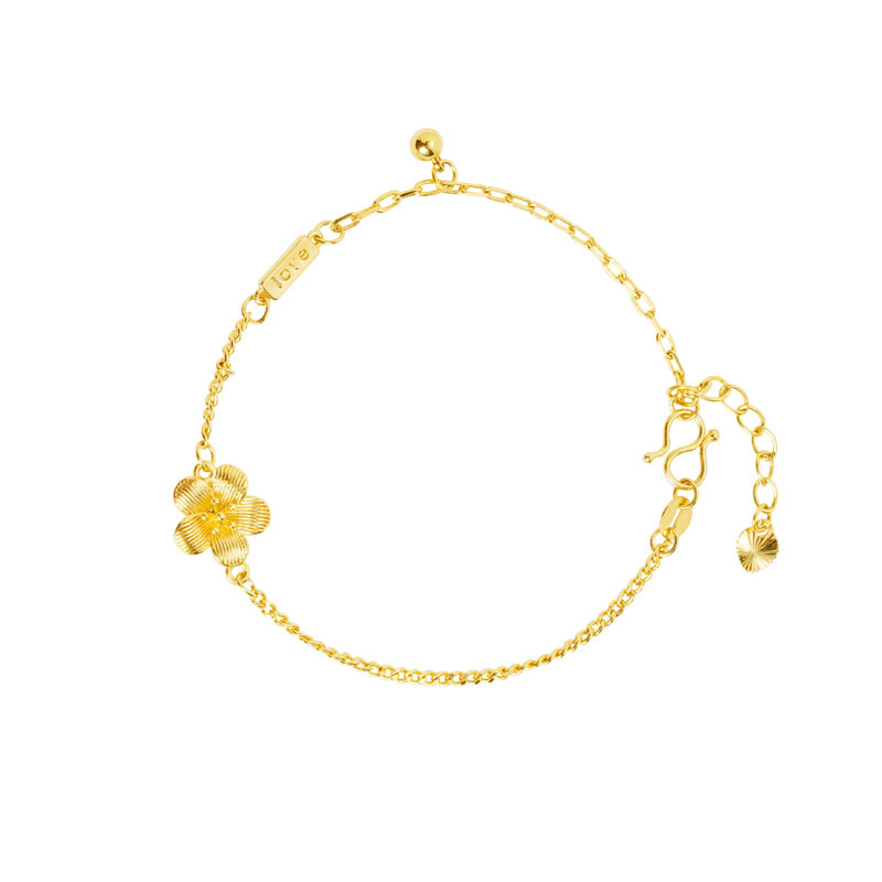 Vietnam Sha Jin LOVE letras flores pulsera pétalos de flores damas lujosas no desvanecerse de moda simple suministro de fabricantes