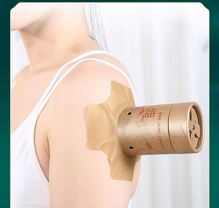 Large Moxa Roll-On Tube Ai Jiu Tiao Rotating Temperature Control Moxibustion Box for Home Use with Strap overview