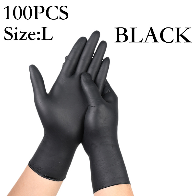 Guantes de nitrilo desechables para cocina especial de nitrilo negro protector impermeable PVC lavado de platos