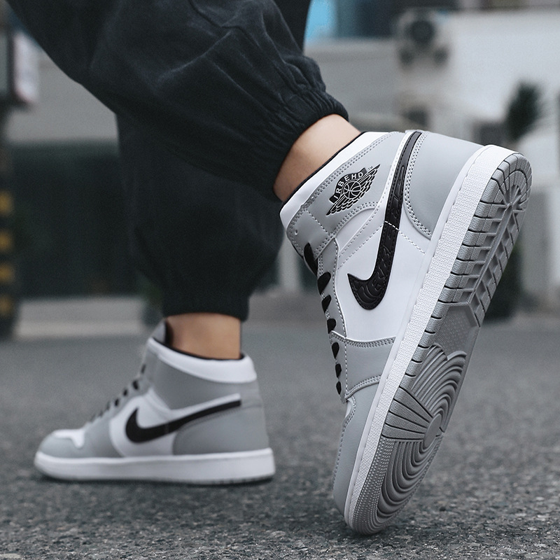 Fábrica de venta directa de Putian AJ zapatos de hombre de alto perfil marrón oscuro barbado zapatos de skate de mujer negro y blanco panda zapatos deportivos casuales mujeres