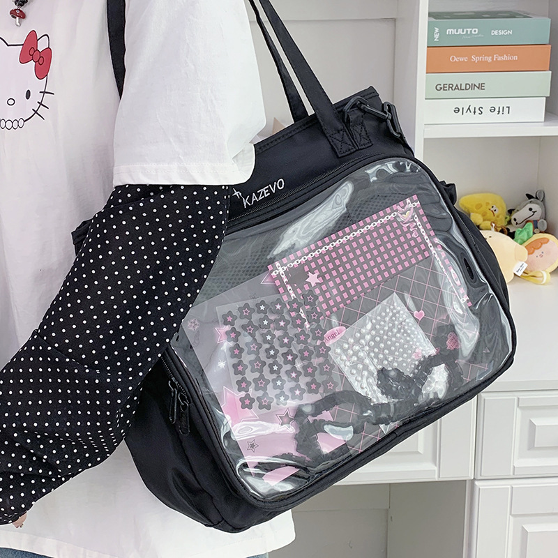2026 New Fashion Cute Shoulder Bag Casual Large Capacity Tote Bag Crossbody Bag Japanese Style Versatile Shoulder Bag
