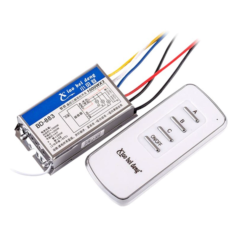 Высококачественный 220 В трехсторонний мощный беспроводной переключатель дистанционного управления, домашнее освещение, хрустальная лампа, цифровой Интеллектуальный пульт дистанционного управления