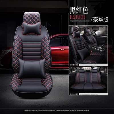 of Automotive Supplies, Seat cushion, seat cover - black-and-red-deluxe-edition