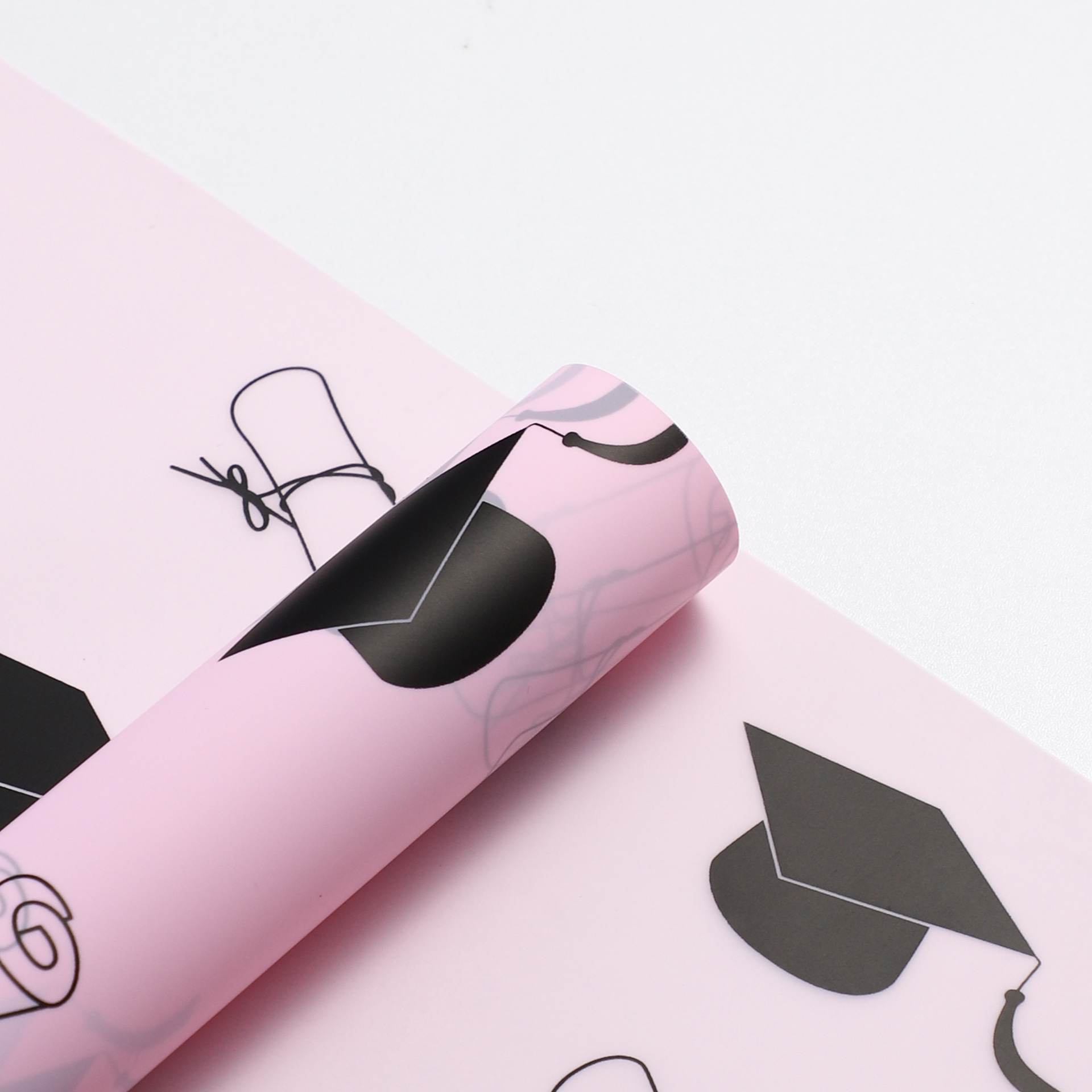 LiZhiRan temporada de graduación impermeable arco libro rollo de papel de embalaje de flores examen de ingreso a la universidad sombrero de doctorado ramo de papel de embalaje de flores