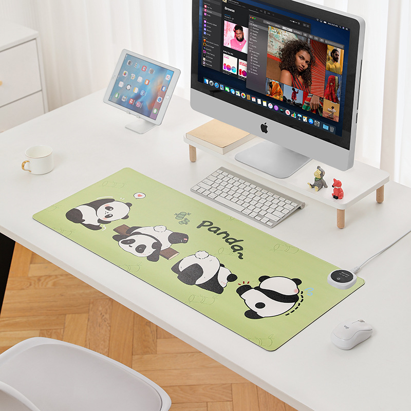 almohadilla de ratón de calefacción de oficina super grande computadora de escritorio impermeable almohadilla de mesa de calefacción dormitorio de estudiantes escribiendo tareas almohadilla de mesa caliente
