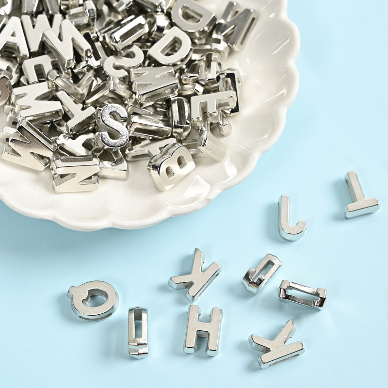 12mm Three-Dimensional Letter Pendants with 26 English Letters, Name Pinyin Pendants, Necklace and Bracelet Loose Beads, Handmade DIY Accessories 12mm Three-Dimensional Letter Pendants with 26 English Letters, Name Pinyin Pendants, Necklace and Bracelet Loose Beads, Handmade DIY Accessories
