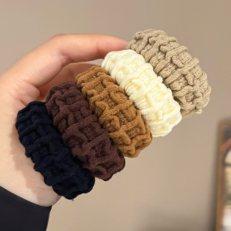 Liga de cabello 2025 – banda elástica de cuero duradero, alta gama, estilo sencillo y buena elasticidad