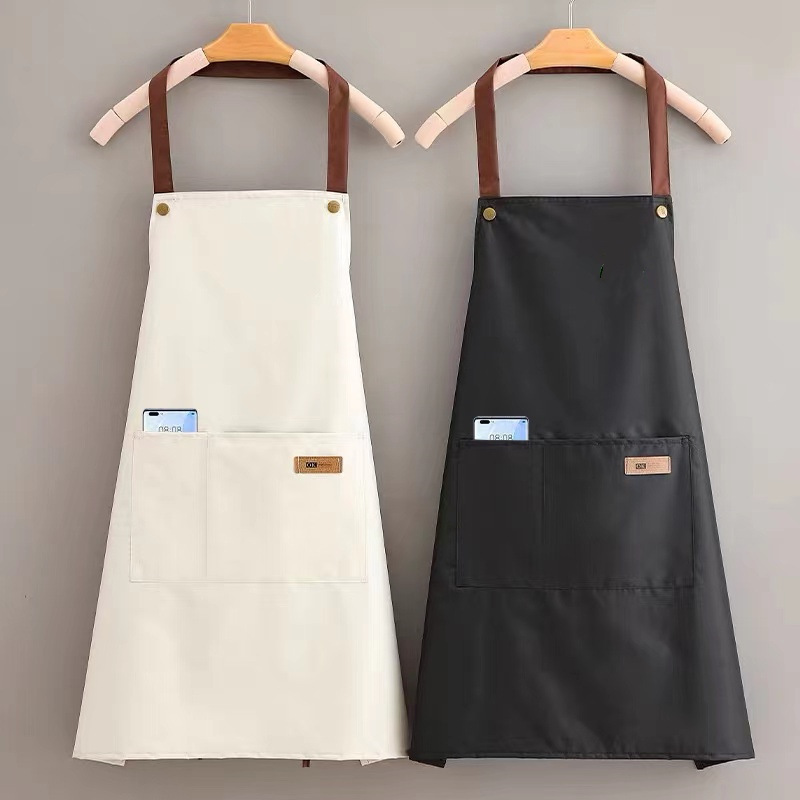 防水防油エプロン飲食男女作業服ウエスト周りカスタムinfo家庭用キッチン料理シンプルエプロン|undefined