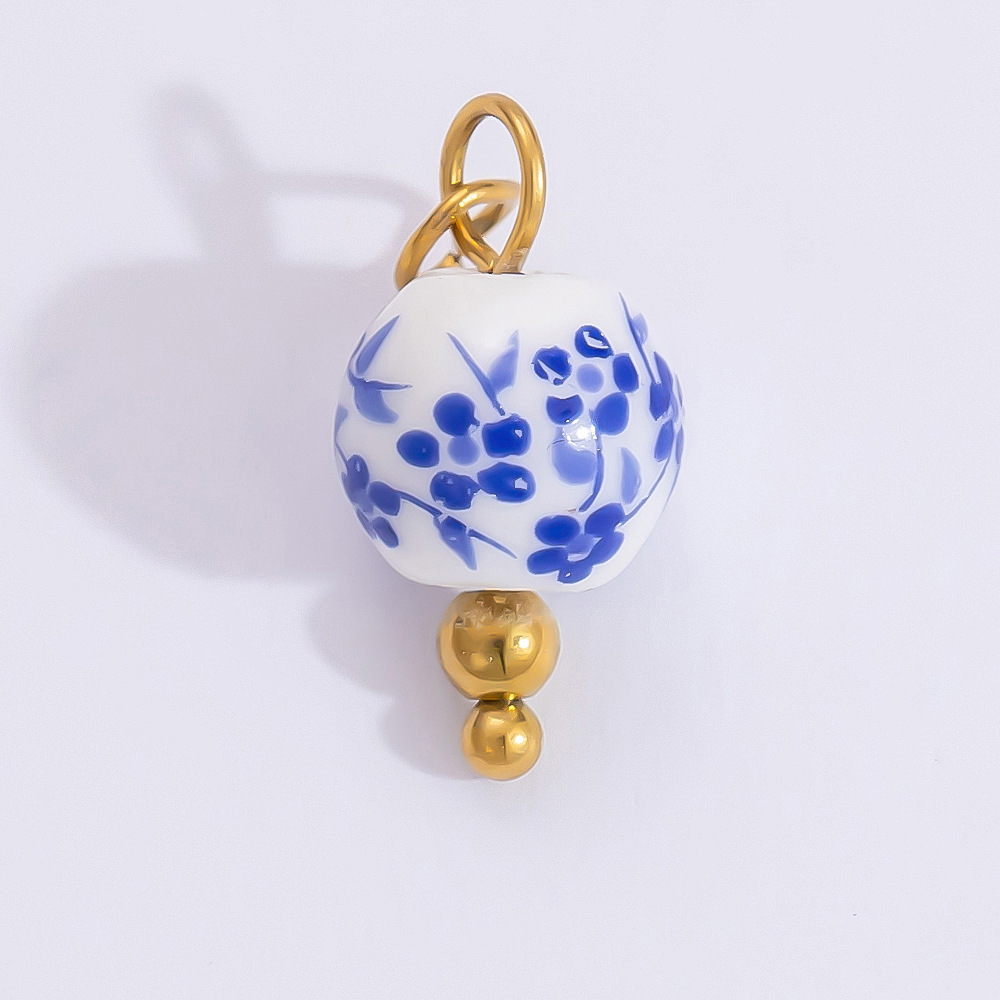 1 Piece Set 4.29*24.15mm 304 Stainless Steel Zircon PVD Coated Real Gold Plated Heart Shape Flower Butterfly Polished Pendant DIY Jewelry Accessories display picture 21