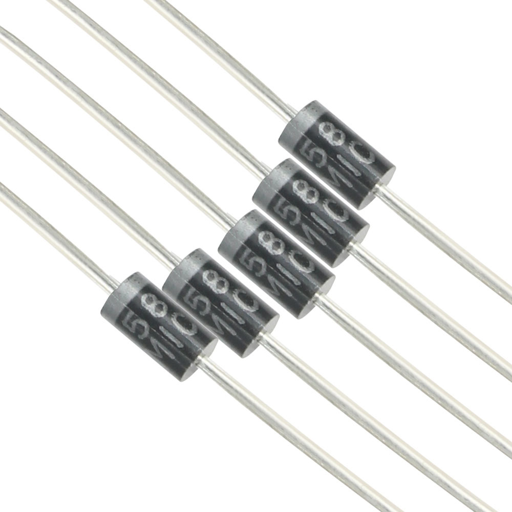 1N5817肖特基二极管DO-41 1A 20V直插二极管套件50/100pcs跨境DIY