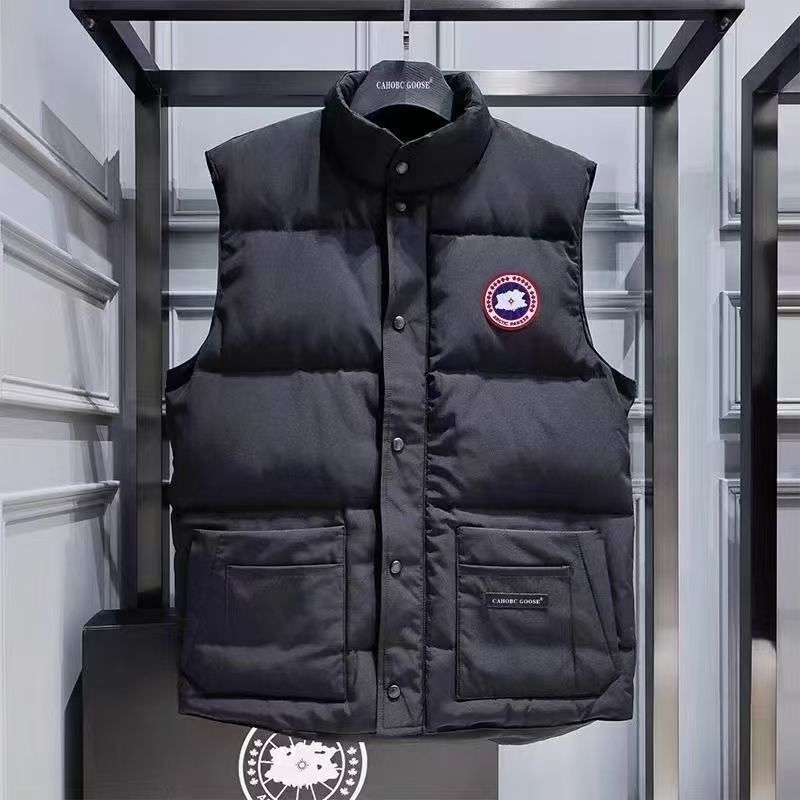 Big Goose 08 ダウンジャケットベスト男性と女性のためのカナダスタイルのカップル秋と冬厚く暖かいスポーツベスト卸売|undefined
