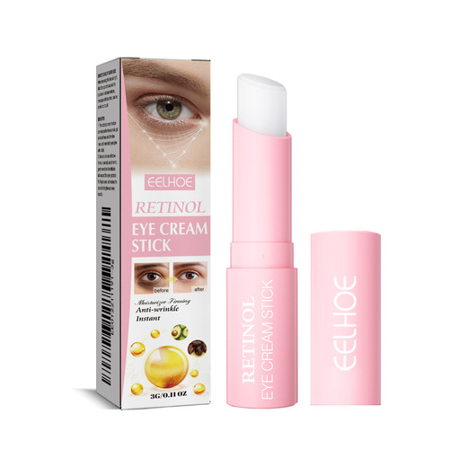 EELHOE Retinol Eye Cream Stick Moisturizes, firms and tightens eye skin, improves fine lines, crow's feet, dark circles