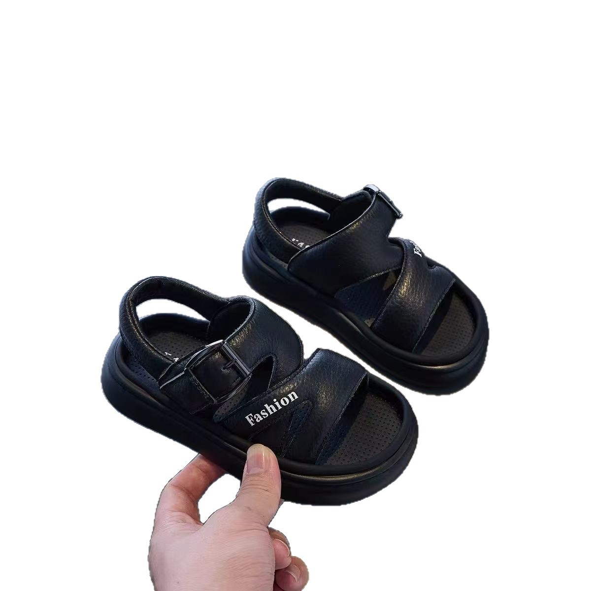 Zapatos de playa de moda infantil versátil 2026 verano nuevas sandalias deportivas para niñas, zapatos de retroceso de dedo suave para niños image 6