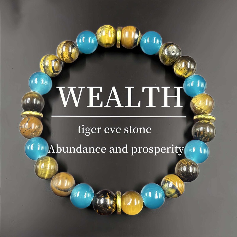 Temu Xiyin Tk Cross-Border Popular Bracelet Tiger Eye Stone, Blue Sapphire Men's Power Bracelet Yiwu Spot Wholesale Temu Xiyin Tk Cross-Border Popular Bracelet Tiger Eye Stone, Blue Sapphire Men's Power Bracelet Yiwu Spot Wholesale