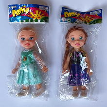 外贸批发单个袋装儿童乐乐芭比娃娃冰雪公主女孩玩具地摊赠品跨境