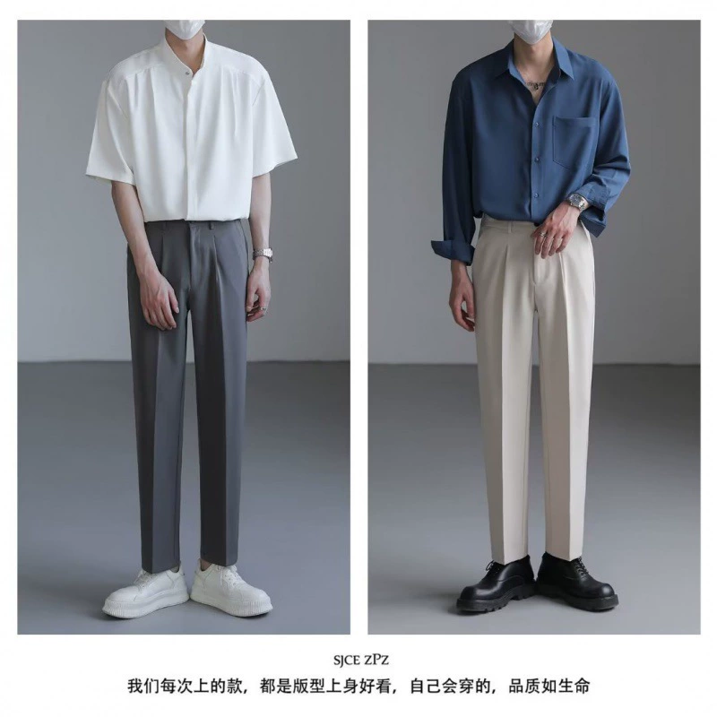 Высококачественные летние брюки, подходят для отдыха, Slim fit