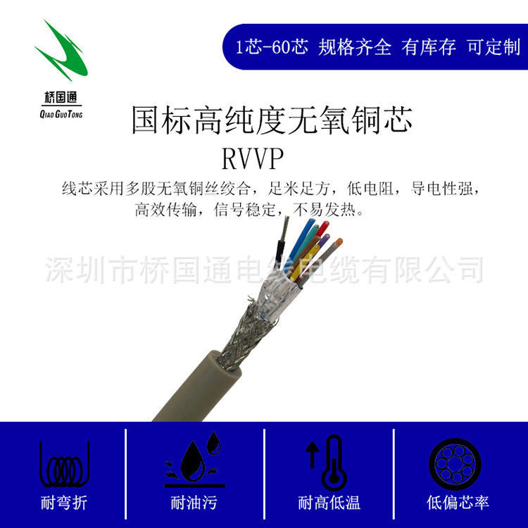 RVVP9×0.12/0.2/0.3/0.5/0.75/1.0/1.5/2.5/4.0屏蔽线在线销售