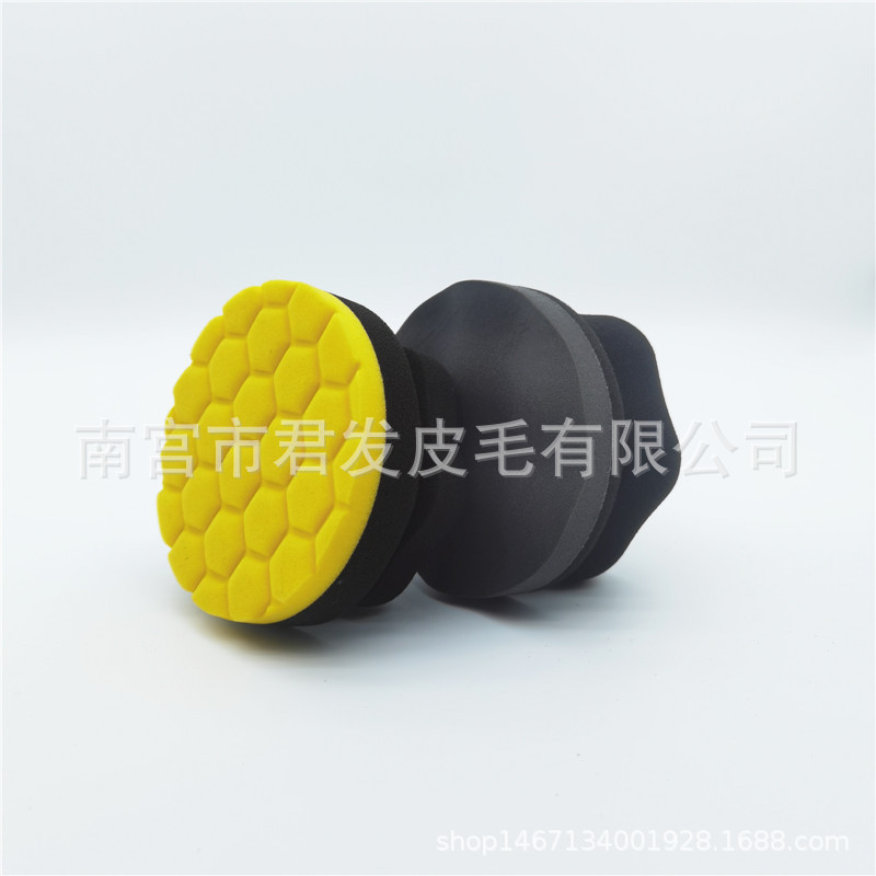 汽车美容手持式打蜡绵手打绵海绵打蜡工具轮胎擦皮革上蜡绵