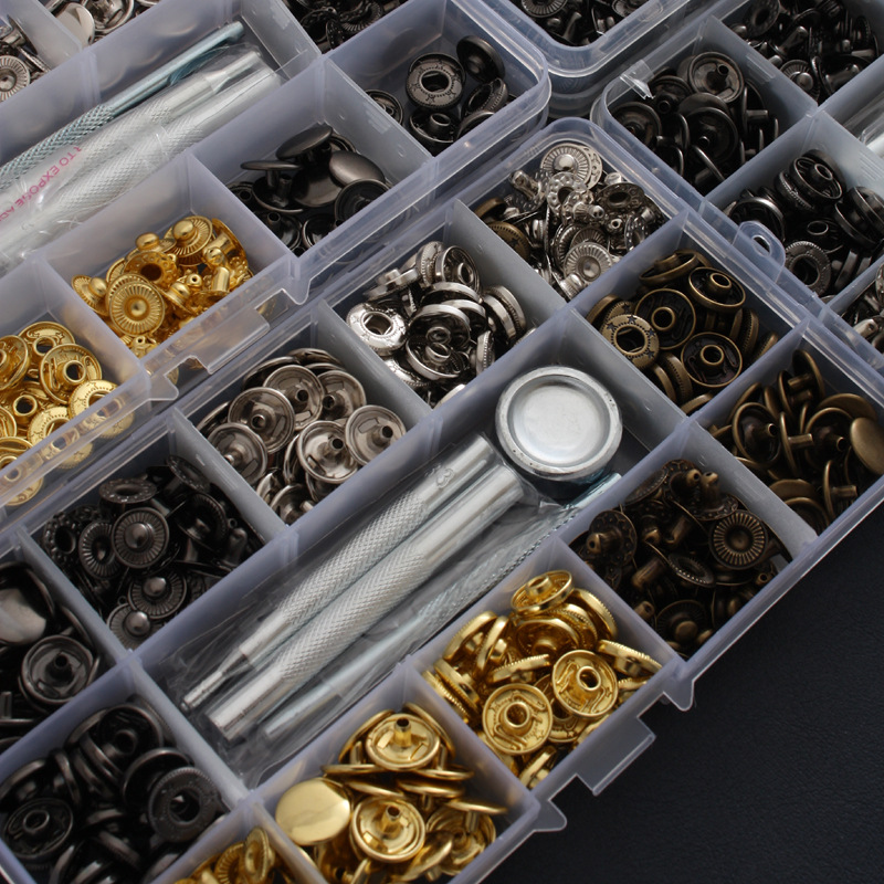 Cobre 633 # botón a presión traje gran hebilla blanca transfronteriza ropa de cuero abajo chaqueta botón de hardware