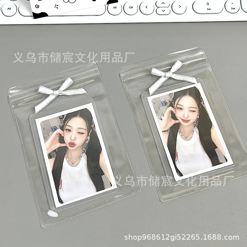 Bolsa autosellante de pvc transparente ins tarjeta pequeña cuenta de mano tarjeta de regalo embalaje de joyería embalaje bolsa de sub-embalaje bolsa sellada