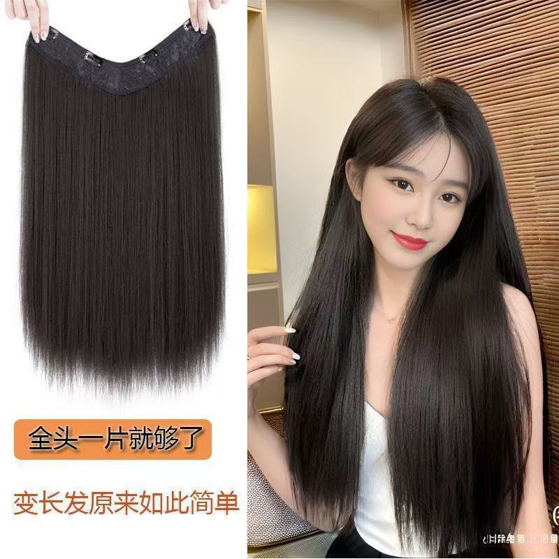 Peruca de cabello femenina de una pieza de cabello de una pieza de cabello