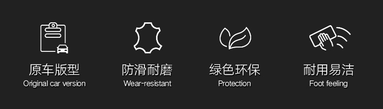 TPE door sill covers for China Heavy Duty Truck Weichai U7 floor mats, U70plus 5-seater and 7-seater special full-cover car floor mats