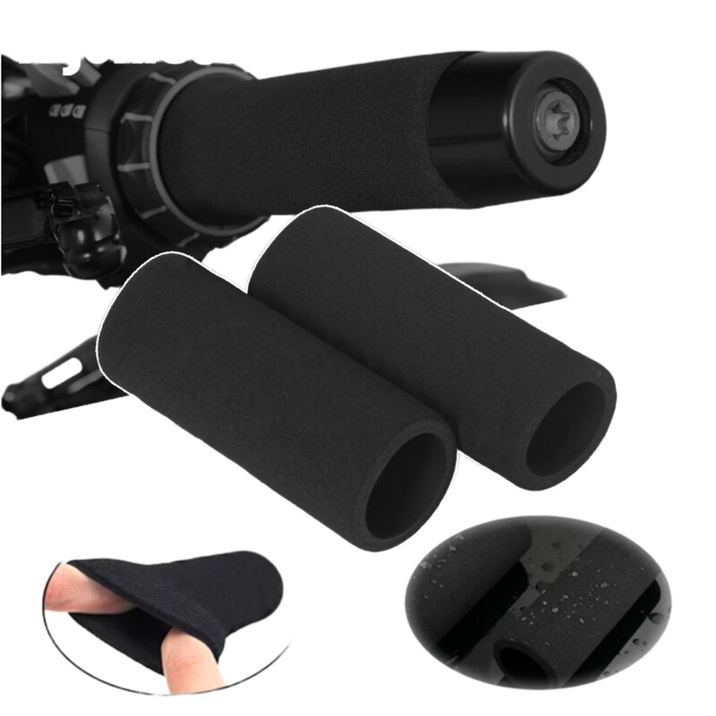 Sponge Handlebar Cover Suitable for Motorcycle Electric Vehicle Accessories Horn Brake Cover Non-Slip Sweat-Absorbent Waterproof Soft Handlebar Cover