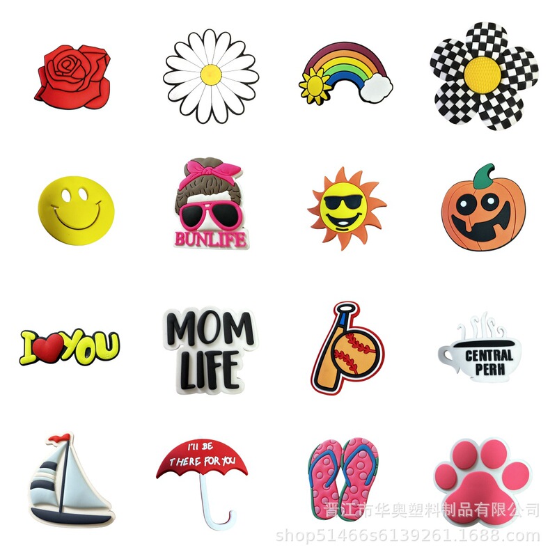 Popular sunflower EVA hole bag accessories suitable for bogg Borg bag decorative hole bag beach bag accessories