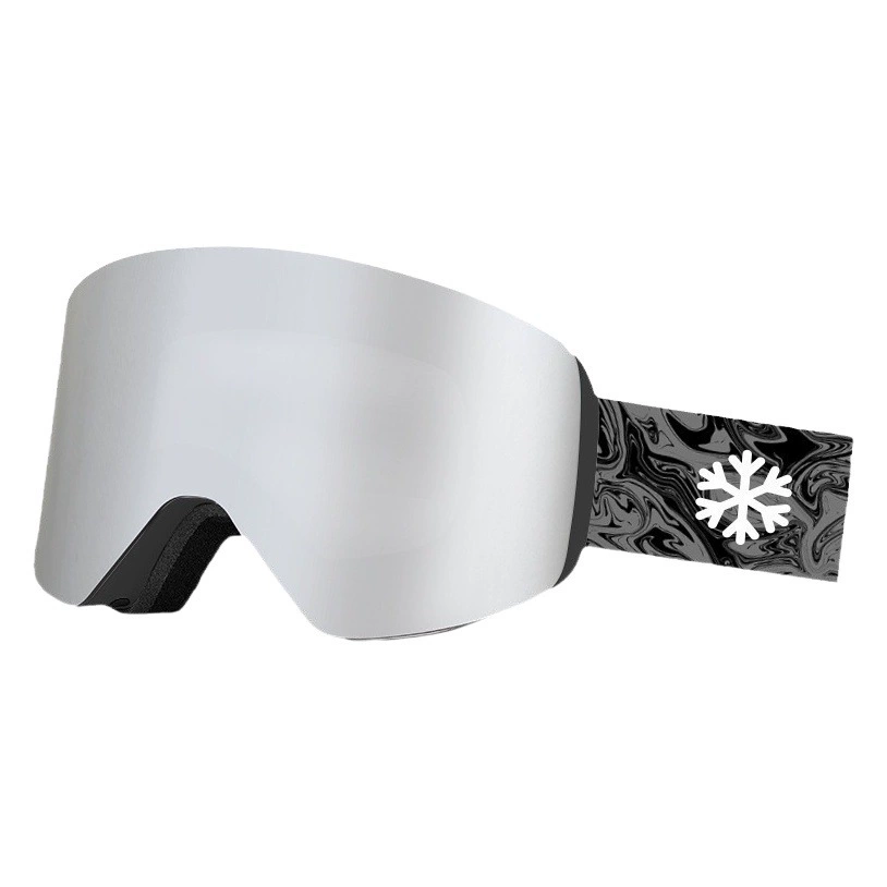 Магнитные лыжные очки SNOWCRUSH с откидным механизмом, цилиндрические, двухслойные, с защитой от запотевания, для мужчин и женщин, подходят для близоруких