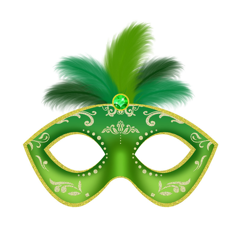 Máscara de fiesta de carnaval caliente transfronteriza mascarada fiesta máscara de papel carnaval imagen principal máscara de bricolaje