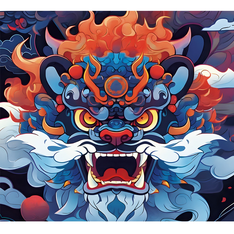 호랑이 부적 새해 짐승