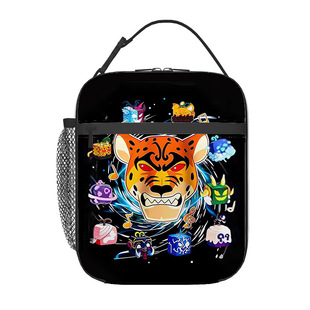 Amazon Cartoon Roblox Insulation Bag Portable New Lunch Bag Children's Lunch Box Anti-splashing Ice Bag Insulation Bag