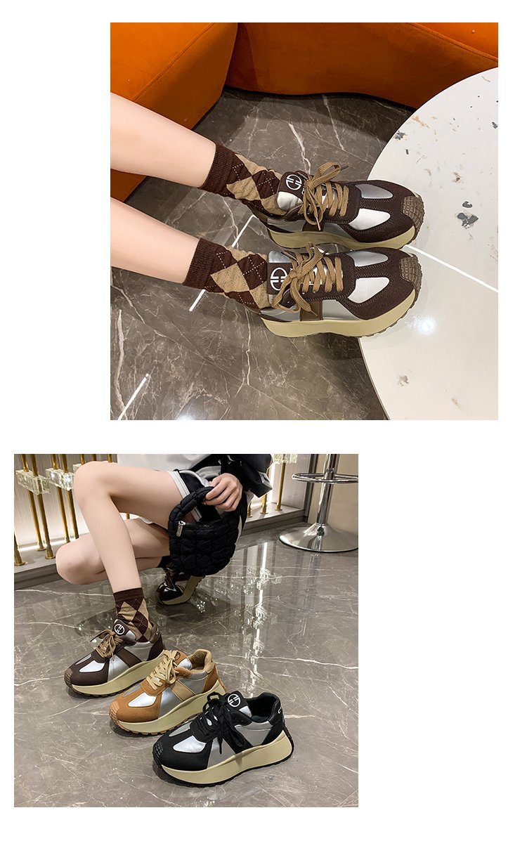 Damen Casual Sneakers Aus Echtleder Mit Warmfutter Und Plateau_voghion.com