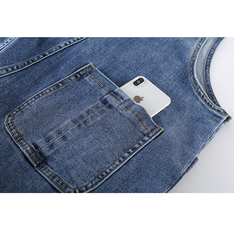 Autumn and winter large size maternity denim overalls plus fat plus size casual loose maternity pants for outer wear 300 pounds