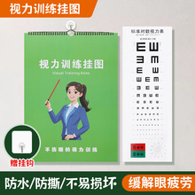 视力训练图挂历版增视图眼肌训练图预防近视弱视散光挂图训练图册