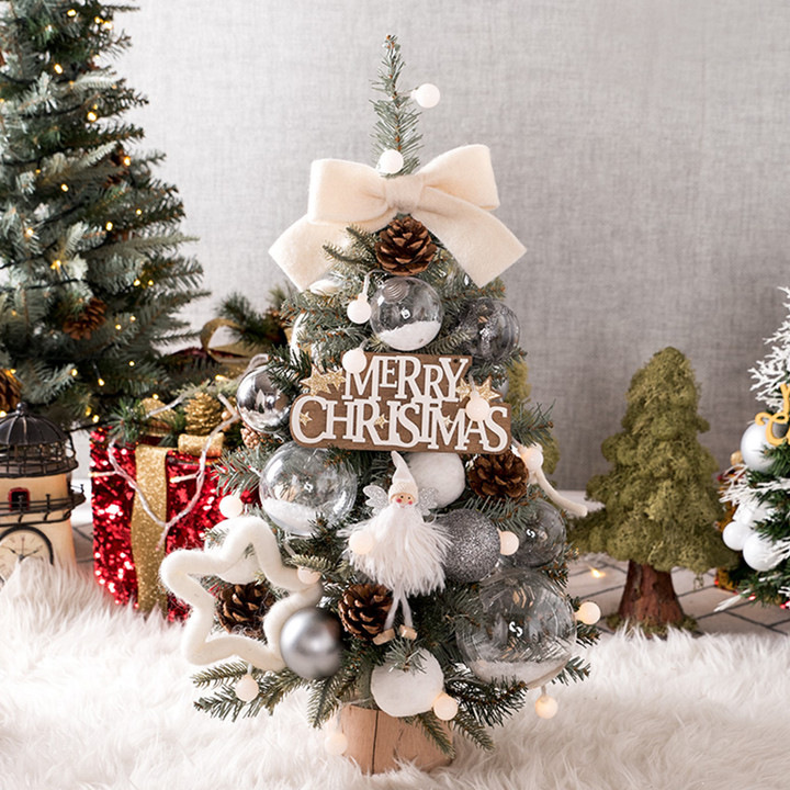 Shengyuan Hot Sale DIY Desktop Set de árbol de Navidad Decoraciones de Navidad Hotel Salón Decoraciones de ventanas domésticas